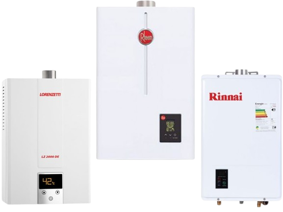 Aquecedores Rinnai Rheem Lorenzetti